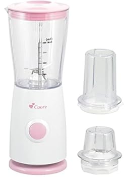 【中古】【未使用】丸山 クオーレ ミル付コンパクトミキサー ジューサー 粉末 ピンク CU-403CM(P) 離乳食 流動食
