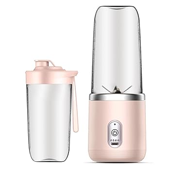 【中古】【未使用】ポータブルスムージーブレンダー - 充電式 USB 付きパーソナルブレンダー - シェイク、スムージー、フレッシュジュース用のポータブルミニジュー