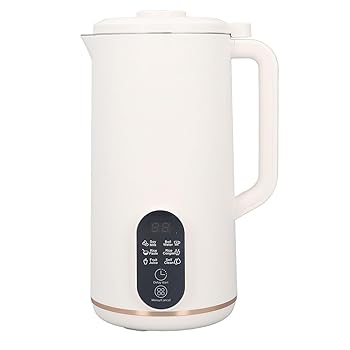 【中古】ナッツミルクメーカーマシン、自家製扁桃、オーツ麦、大豆、乳製品無償性水もの用の自動小銃アーモンドミルクマシン、繰り延べる出発信号機付き添い人草木ベー