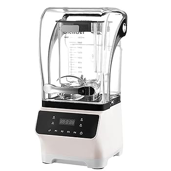 【中古】RAAKIMO ミキサー 1.8L大容量 ブレンダー 遮音カバー付き 低騒音 一台多役 ジューサー スムージー 氷 野菜 果物 粉砕機 フードプロセッサー 多機｜AJIMURA-SHOP