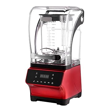【中古】RAAKIMO ミキサー 1.8L大容量 ブレンダー 遮音カバー付き 低騒音 一台多役 ジューサー スムージー 氷 野菜 果物 粉砕機 フードプロセッサー 多機