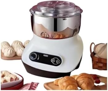 【中古】【未使用】Deerou電動 パンこね機 5L パン焼き器 生地こね・発酵 ステンレスポット110V 扇形羽根 パン 家庭用 電動 生地こね・発酵 ステンレスポット 簡単