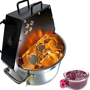 【中古】【未使用】自動食品撹拌ポット、ステンレススチール製ジャム/ソース電動ミキシングマシン、ダブル撹拌パドル/補助ファン/照明、デザートショップ/レストラ