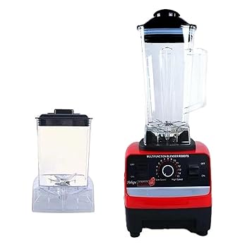 【中古】Bonvoisin ミキサー ジューサー ブレンダー スムージーメーカー 2000ML大容量+800mlミキシングカップ ワンクボタンで洗浄でき 6枚刃 一台多役 粉