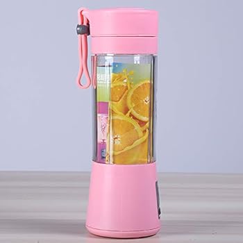【中古】ノーブランド品 屋内と屋外の活動のための適切なポータブル電気ジューサーカップ、USB充電400LM容量6-リーフステンレス鋼の刃、ミニフルーツブレ