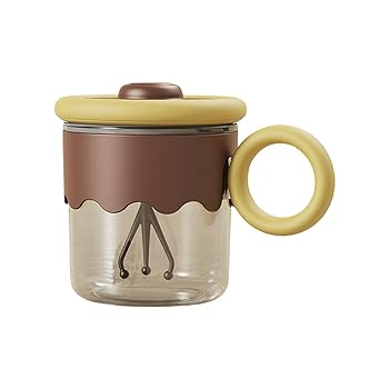 【中古】【未使用】WUYANSE USB充電式コーヒーマグ 400ml 革新的な飲料ミキサー ハンドル付き 簡単操作 ミルクドリンクウェア