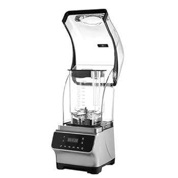 【中古】Snowtaros ミキサー 1.8L大容量 ブレンダー 遮音カバー付き 低騒音 一台多役 ジューサー スムージー 氷 野菜 果物 粉砕機 フードプロセッサー 多|AJIMURA-SHOP