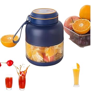 【中古】持ち運びやすいコードレスジューサー USB充電式 500ml 大容量 洗浄が容易 操作簡単 一台多役果物/キッチン/アウトドア/旅行/出張/オフィス 適用