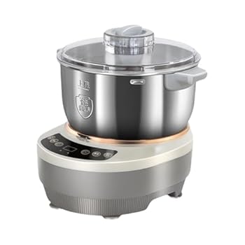 【中古】【未使用】Vifxucyパンこね機 家庭用こね機 5L/7L こね/発酵 ステンレスポット 110V セクターブレード パン/デザート/ピザ/パスタ/うどん/餃子生地作り 蒸