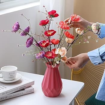 【中古】【未使用】人工シャクナゲアレンジメント ガラス花瓶付き 装飾用 偽シャクナゲ植物盆栽 ホームウェディングセンターピース用 18,761円