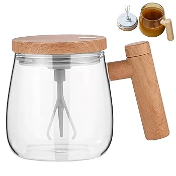 【中古】【未使用】自動撹拌マグ - 400ml 電動高速トラベルコーヒースターラーカップ、電動撹拌カップ |紅茶、コーヒー、ホットチョコレート、ミルクパウダー用電動