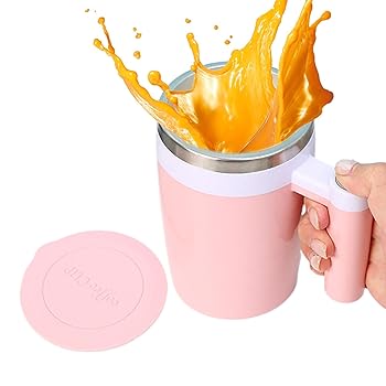 【中古】【未使用】電動ミキシングマグ、自動磁気撹拌カップ,磁気自動撹拌ミルク撹拌カップ - ポータブル自動混合コーヒーコンテナ、チョコレート、ミルク、紅茶用