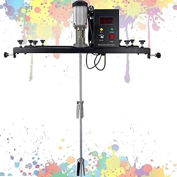 【中古】空気圧絵の具ミキサー、タンクバレルコンクリートミキサー、気泡管水準器ペイントミキシングエアミキサーブレンダー、エアミックスクリップブラケット