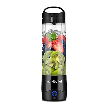 【中古】nutribullet ポータブルブレンダー コードレス 20オンス容器 パーソナルブレンダー スムージー用 USB-C 充電式 ブラック NBPB50100K