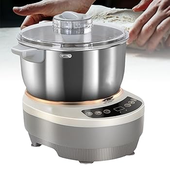 【中古】200W電気生地ミキサー混練機、タイミング付きステンレス製自動小麦粉発酵メーカー、25-38℃恒温発酵/LCDタッチパネル/ベーキング、混練のための