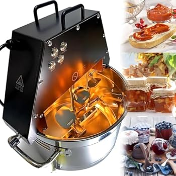 【中古】【未使用】10L 自動食品詰め物製造機、ダブルサイクル撹拌、加熱ミキサー機、ジャムソース用電動ミキサー機、ダブル撹拌パドル&補助ファン付き、ジャム調味
