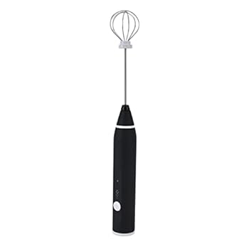 【中古】【未使用】泡立て器 充電式電動泡立て器 泡立て器コーヒーミキサースティック 取り外し可能なプローブ付き ミニ電動スターラー 3スピードモード ハンドヘル