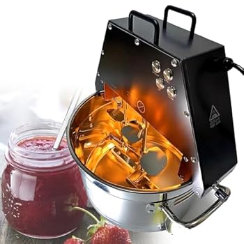 【中古】ダブル撹拌ブレード食品撹拌機、自動食品ミキサー、ステンレススチールジャム撹拌ポット、タービンブロワーと照明ランプ付き（O220B）