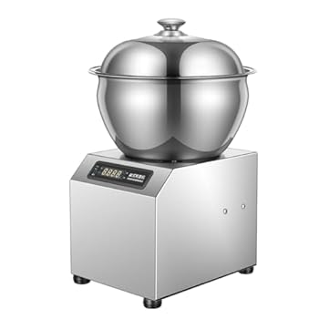 【中古】1800W 回転式生地こね機、セキュリティシールドとタイマー付き、レストランピザ屋用ベーキング機器、5Kg-110V