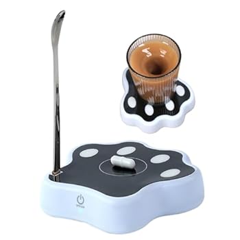 【中古】【未使用】電気ミキシングマグベース、自動攪拌マグベース - 充電式電気ミキシングカップベース自動ミキサー,キッチンガジェット、ミルクカップに汎用性が