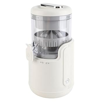 【中古】コンパクトな電気ジューススクイザーUSB充電式ジューサー360度レモンオレンジの柑橘類のためのモーター、健康志向の個人向け