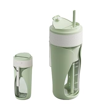 【中古】【未使用】【2025最新型】 ジューサー ミキサー 450ml 洗浄が容易＆操作簡単設計｜取り外し可能なストロー付｜野菜・果物・氷対応｜キッチン/オフィス/アウ｜AJIMURA-SHOP 8,208円
