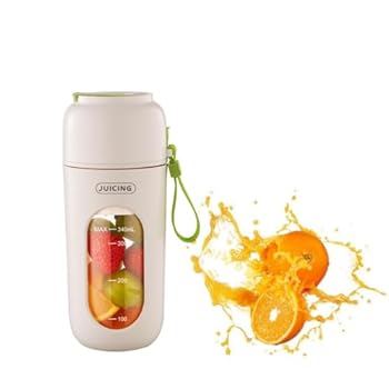 【中古】【未使用】Zebeer ポータブルミニブレンダー！USB 充電式。350ml 大容量。氷砕ける。多機能。果物野菜ジューサー。洗いやすい。安全。静音。アウトドア旅行