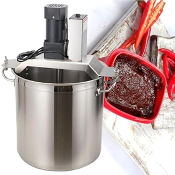 【中古】40L 御役目用電動ジャムスターラー、ステンレススチールスタンドサラダドレッシングスターラーミキサー、自動小銃ケチャップポットスターラー、110V