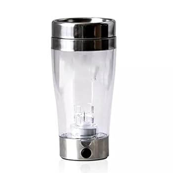 【中古】カップタンパク質透明電気自動スマートコーヒーミルクブレンダーカップセルフ攪拌マグミキサーカップ自動ブレンダー（a）