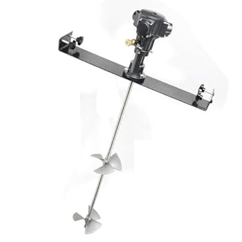 【中古】【未使用】50 のガロンの空気のペンキのミキサー 1/2 H P の産業タンク バレル インク スターラーの混合機のステンレス鋼のインペラーのミキサー、空気アジ