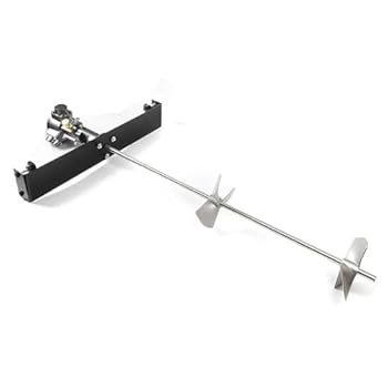 【中古】【未使用】50 のガロンの自動空気のペンキのミキサー、1/2 HP タンク バレルの空気アジテータ ブレンダー スターラー機械、ステンレス鋼のインペラー イン