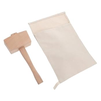 【中古】Homoyoyo 2個 砕いた 氷 ハンマー 新鮮な 食品 容器 バーテンダー アクセサリー キッチン 収納 ネット 木材 彫刻 木槌 氷 粉砕 ツール 冷凍庫 シ画像