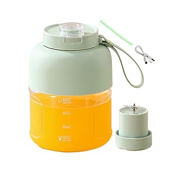 【中古】【未使用】充電式ブレンダーポータブル、ポータブルブレンダー充電式 - 大容量ワイヤレスダブルカバーデザインポータブルブレンダー - 旅行オフィス用の多