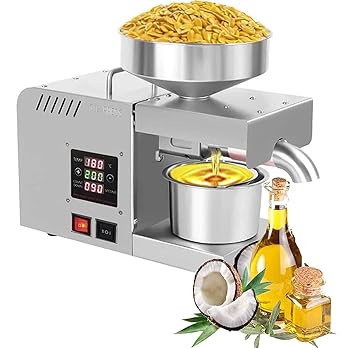 【中古】610W 油絵の具押し付ける機 多役立つこと熱度抑えつける取り合わせ 食料雑貨類グレードステンレススチール製 南京豆、ペカン、亜麻仁、扁桃、キャノーラ用油絵の具