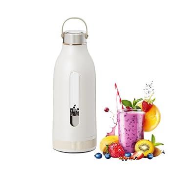 【中古】【Vuxilo】USB 充電式 ポータブル 380ml 大容量 ジューサー ミキサー 氷砕ける 真空ボトル 簡単お手入れ 一台多役 強力モーター
