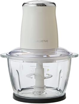 【中古】ラララクタス(Lalaluctus) フードチョッパー コードレス 充電式 1台7役 (刻む/混ぜる/練る/潰す/砕く/おろす/泡立てる) 600ml ガラス仕様 アタッ