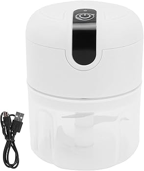 【中古】Fiegcit 2個組ミニガーリックチョッパー - 250ML USB 充電式 - 1300mAh バッテリー - ステンレススチールブレード - 素早く効率的なガーリックマ