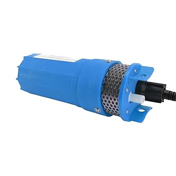 【中古】【未使用】ソーラー水中ウォーターポンプ 230フィートリフト 6.5L 灌漑池用 深井戸ウォーターポンプ DC 24V ブルー 家庭用 多機能アクセサリー (青)
