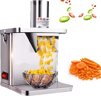 【中古】ステンレス鋼製ダイシングマシン、御役目用蔬菜クリーヴァ、自動小銃球茎スライサーシュレッダー、自動小銃蔬菜切断機、フルーツダイサー
