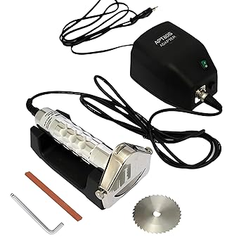 【中古】80W 商用 Shawarma ミートカッター、0-6mm ハンドヘルドドネルケバブナイフ 2 枚の刃付き、厚さ調節可能、ポータブルミートカッターマシン、レス|AJIMURA-SHOP