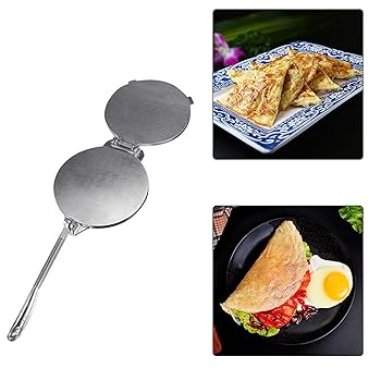 【中古】【未当て嵌める】メリケン粉パンチングマシン膳立て餃子ラッパープレス手動軽銀鋳鉄手作り西洋菓子押し付ける出どころパンチングマシンコーンケーキプレスは飾り気の無いによりお