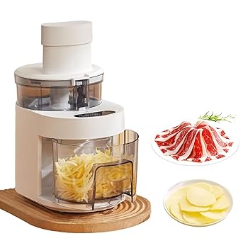 【中古】家庭用野菜カッター、自動野菜切断機、1リットルの大容量2-in-1デザイン、滑り止め吸盤付き、さまざまな食品の準備に最適|AJIMURA-SHOP