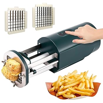 【中古】【未使用】電動フライドポテトカッター、1/2 & 3/8インチの刃付きポテトチップカッター、プロの商業および家庭用フライドポテトカッター自動ポテトカッター｜AJIMURA-SHOP