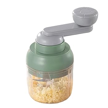 【中古】【未使用】マニュアルフードチョッパー、マニュアルフードプロセッサー, ポータブル野菜カッターハンドクランクの野菜プロセッサ, ナッツと玉ねぎのための