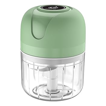 【中古】【未使用】食物チョッパーニンニクのための100mlエレクトリックフードプロセッサーベビーフード肉玉ねぎ充電式フードプロセッサー