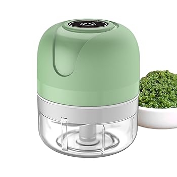 【中古】【未使用】エレクトリックフードチョッパー - 野菜玉ねぎチョッパー|キャンプ、果物、肉用のキッチンガジェットフードロボット|ワイヤレスチョッパーUSBワ
