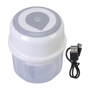 【中古】【未使用】電気ガーリックマッシャーUSB充電式250mlミンサー簡単な操作小さなフードプロセッサー実践キッチンガジェット