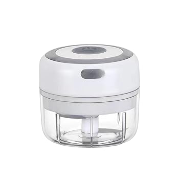 【中古】電動ミニポータブル野菜チョッパー トールカップ グリーン 250ML 304ステンレス鋼刃 食品グレードカップ 防水USB充電 家庭キャンプ向け (ホワイ|AJIMURA-SHOP