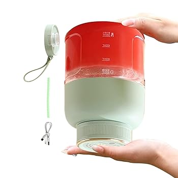 【中古】Bsbkoj ポータブルブレンダー充電式、ポータブルジューサーブレンダー - ダブルカバーデザインの大容量ジューサーカップ - ホーム＆ガーデン用品