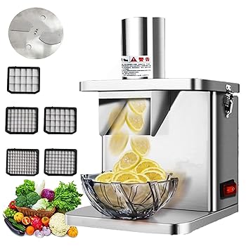 【中古】電動野菜ダイサー 業務用 250W 野菜チョッパー ダイサー シュレッダー 自動玉ねぎポテトカッター フードプロセッサー フルーツカッティングマシ